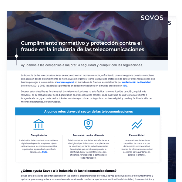 Cover - Brochure - Cumplimiento normativo contra fraudes - Telecomunicaciones