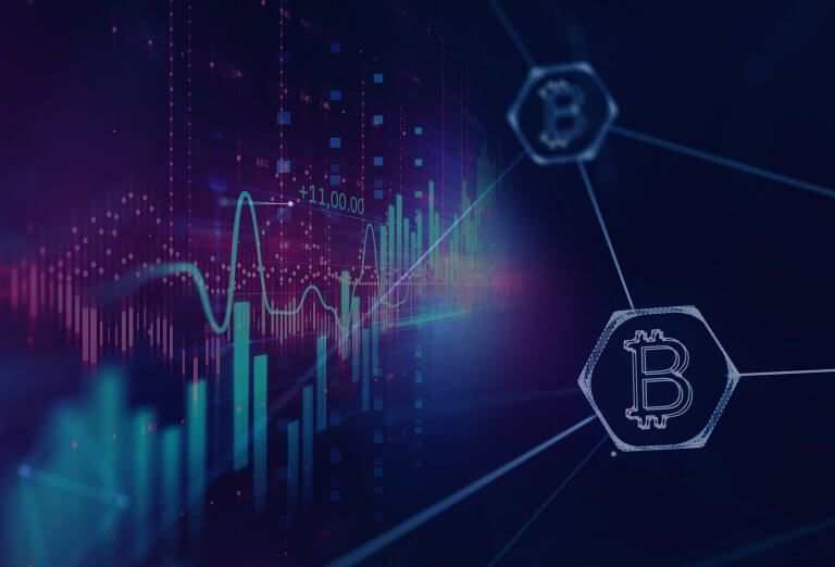 Cryptocurrency bitcoin background