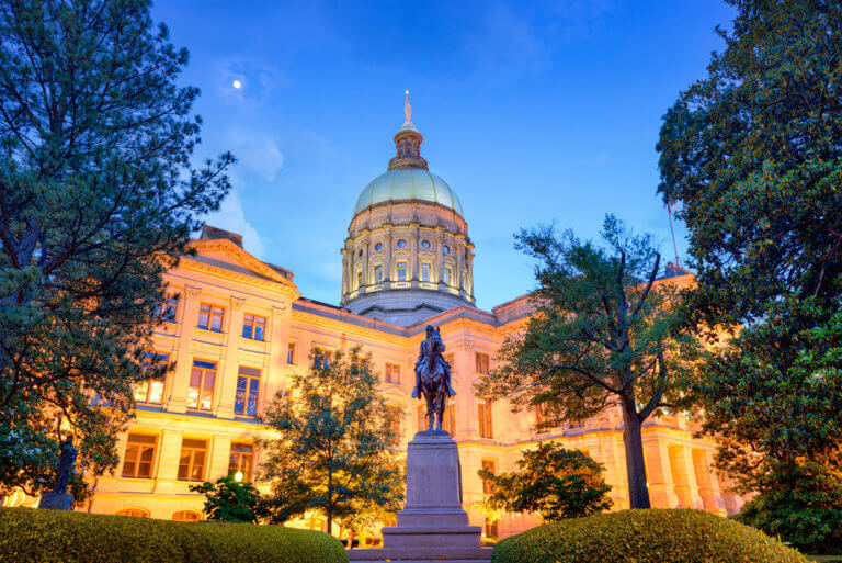 State Capitol Building in Atlanta, Georgia, USA.